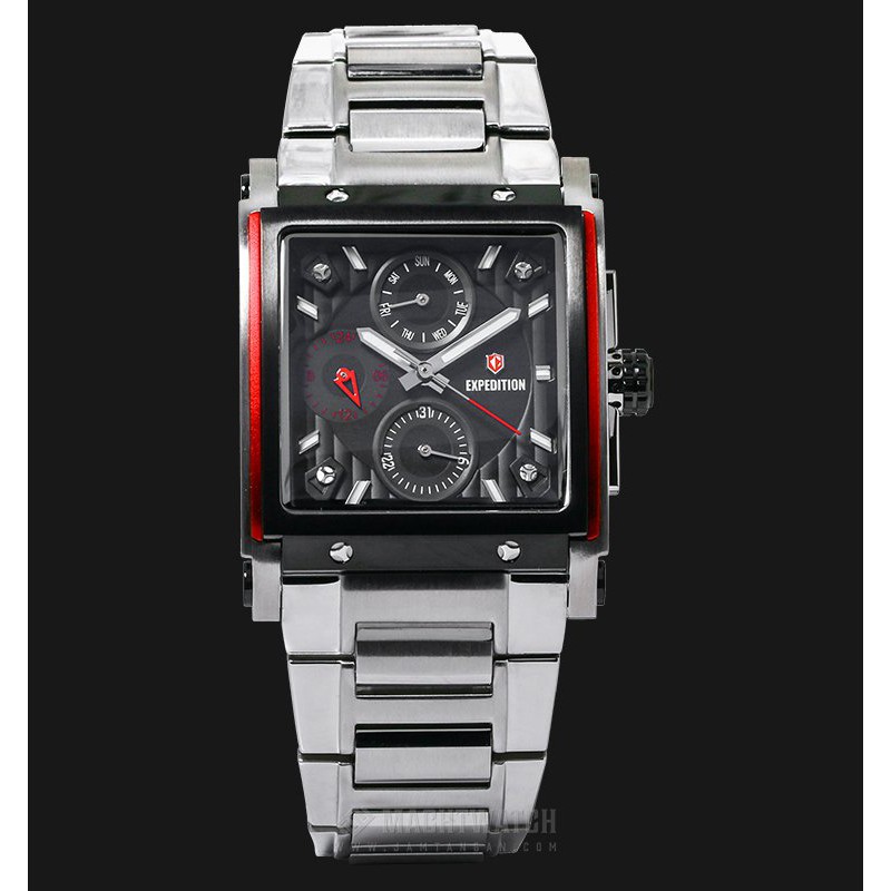 Expedition E 6731 BF BTBBA Ladies Sport Black Dial Stainless Steel Watch