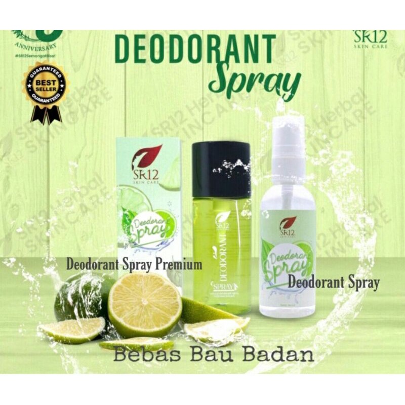 DEODORANT SPARY SR12 / DEODORANT SPRAY PREMIUM SR12 / DEODORANT SPRAY PREMIUM DENGAN EXTRA JERUK NIP