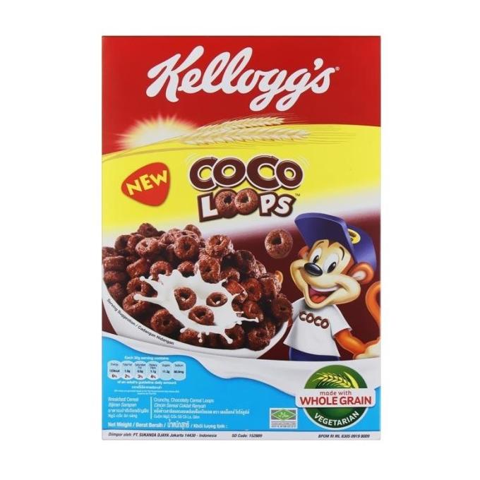 

KELLOGG'S Coco Loops Cereal [330 g] Kelloggs Choco Loops Sereal