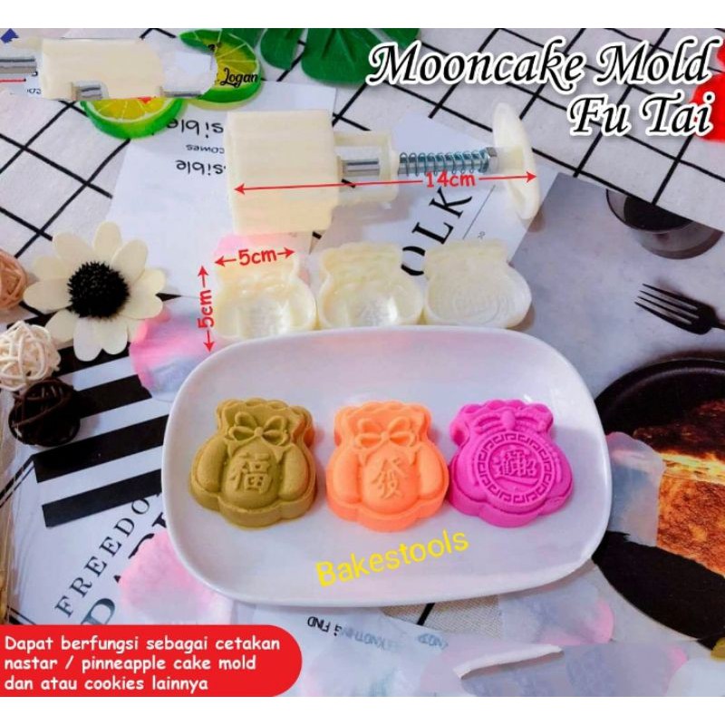 Cetakan Mooncake Fu Tai 50 gram