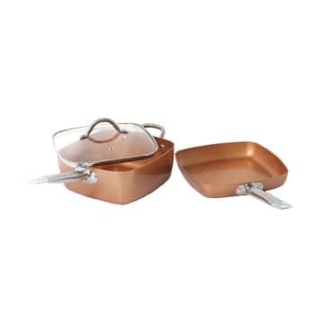 Set Wajan Ceramic Square Cookware