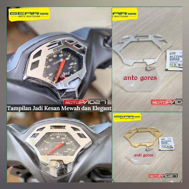 Garnis Garnish Antigores Cover Speedometer Yamaha Mio Gear 125 Premium