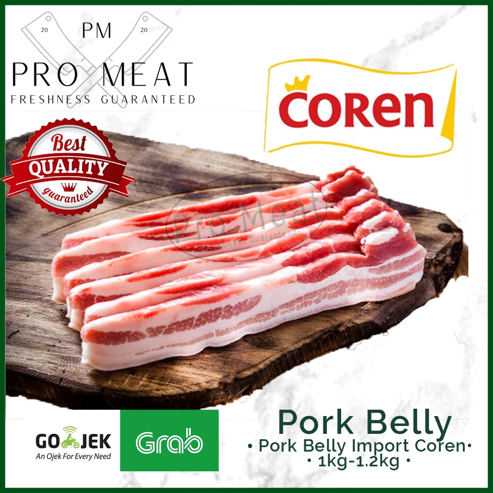 

Daging Babi / Pork Belly Samcan Import Premium Spain COREN 250g Slice 5mm