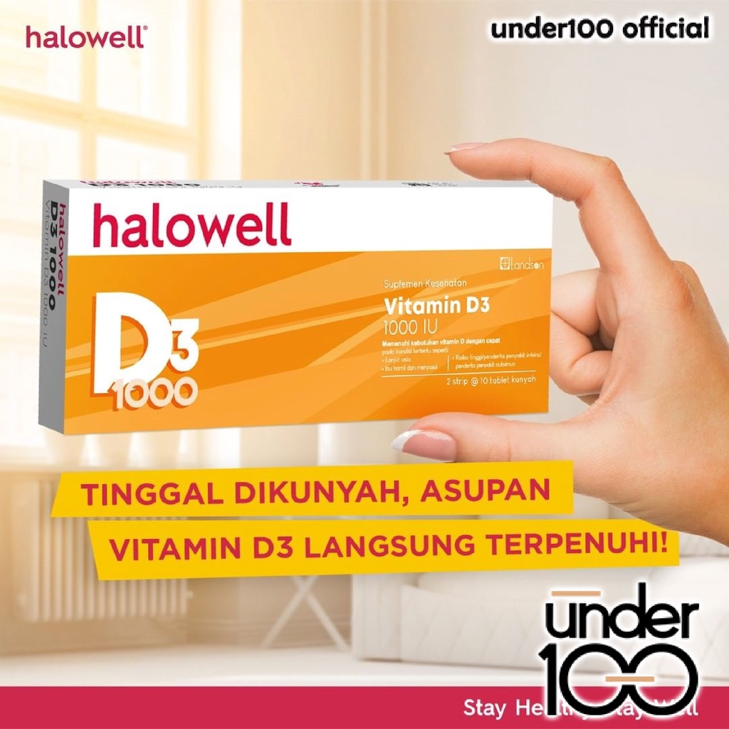 ❤ UNDER100 ❤ Halowell Natural Vitamin C500 Mg D 1000 iu E 200 iu | Astria Astaxanthin Force | LanaVision Bilberry Extract | BPOM