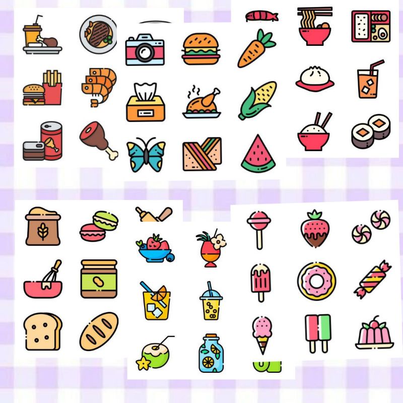 

sticker sheet murah lucu