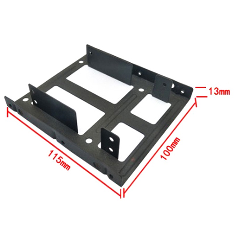 {LUCKID}Desktop 2.5 To 3.5 Hard Drive Dual Desktop SSD Mounting Bracket Internal Adapter