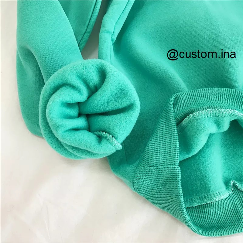 Basic Sweater Polos Oblong Crewneck Sweatshirt Pria Wanita Size M - XXXL-6