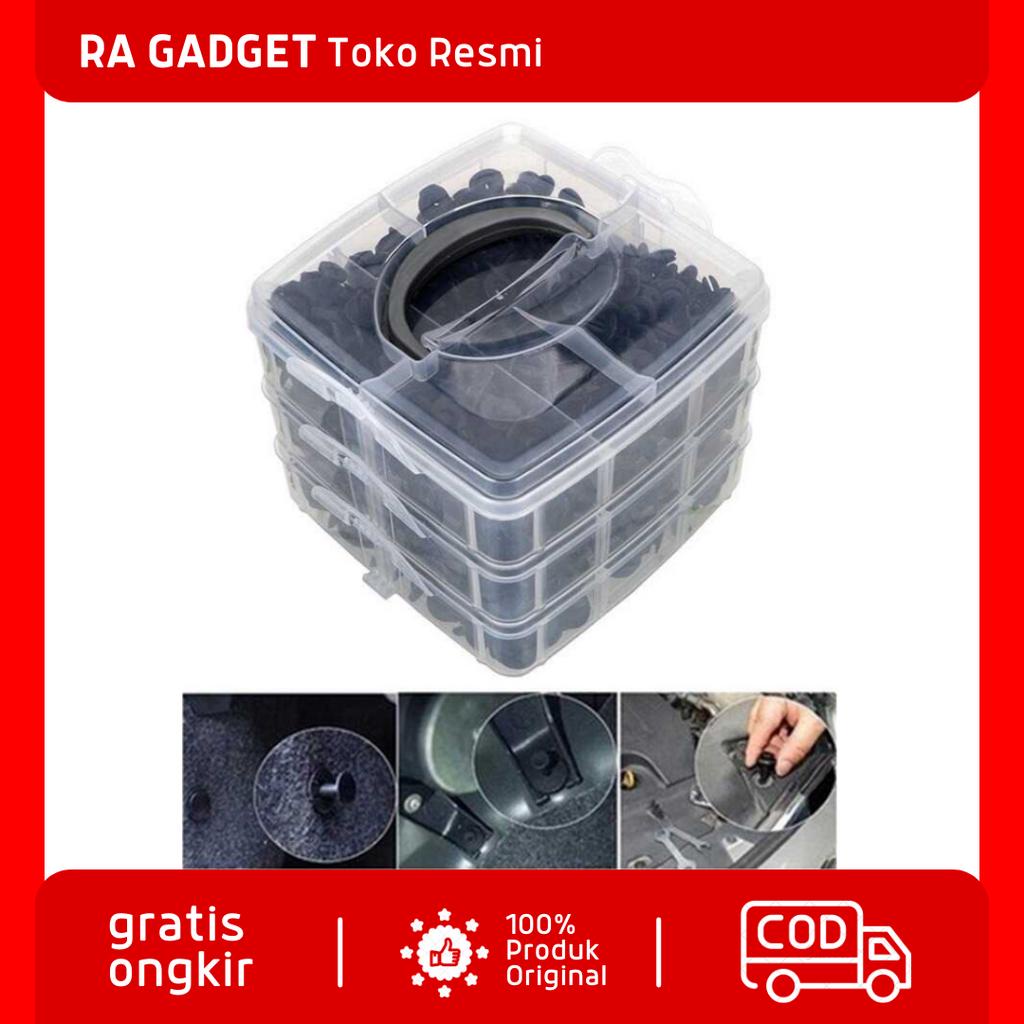 Baut Rivet Mobil Universal Car Pin Fasteners 620PCS / Klip Baut Mur Paku Clip Clips Kancing Paku Pen
