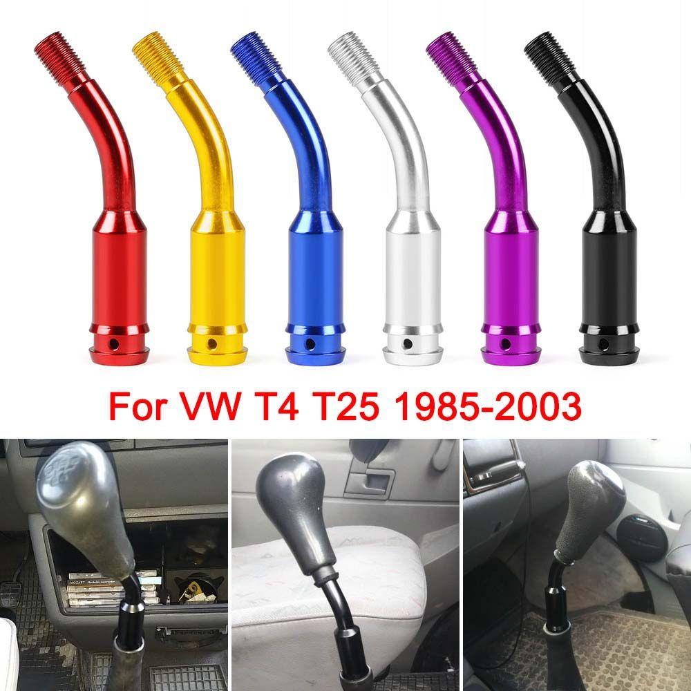 Rebuy Mobil Pendek Shifter Extender Paduan Aluminium Tahan Lama 5inci Untuk T4 1985-2003 Gear shift Lever Shifter Lever Extension