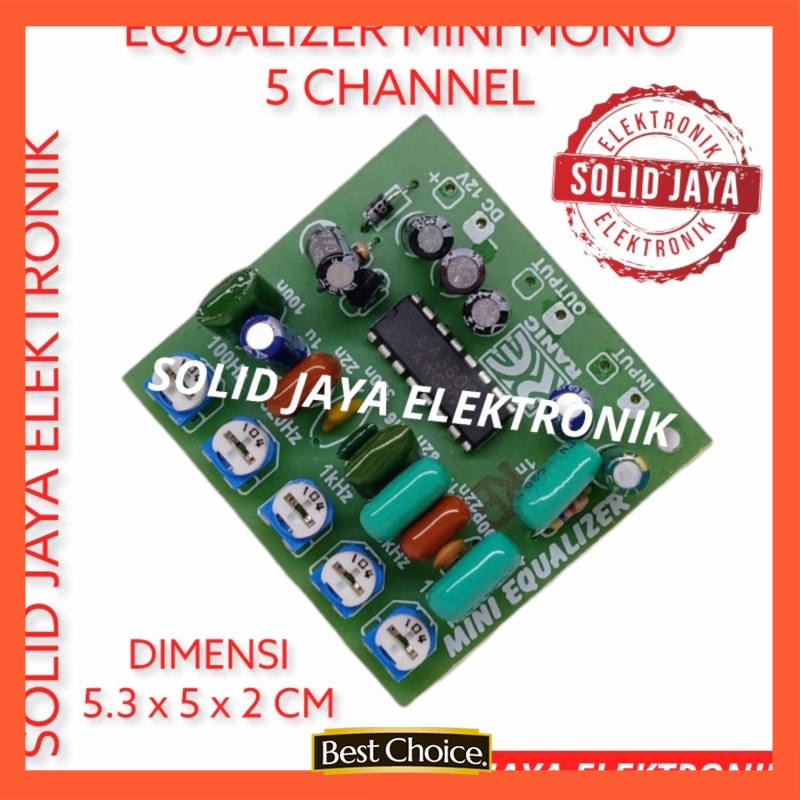 KIT EQUALIZER MINI 5 CHANNEL VR TRIMPOT EKUALISER EQUALISER PANTOMIM