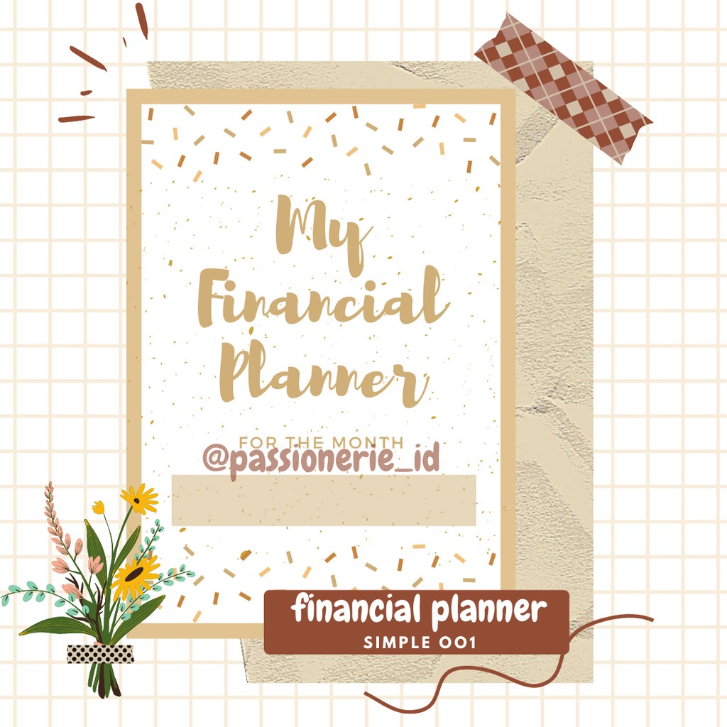

A5 Financial Planner Aesthetic Simple 001 Insert Isi Binder Bullet Journal