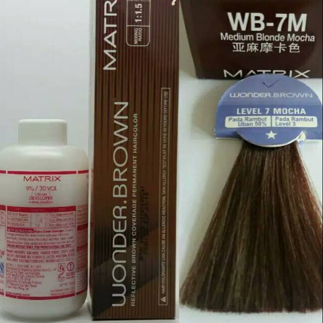 (READY SURABAYA) SEMIR RAMBUT MATRIX WONDER BROWN 90ML + MATRIX OXYDANT 135ML