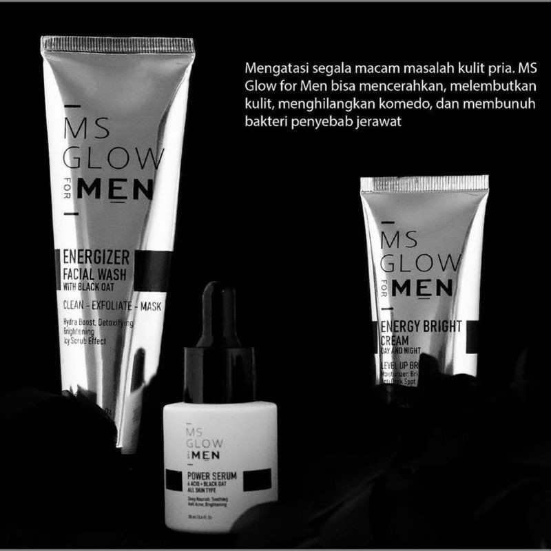 MS Glow Men Perawatan Wajah Pria Pemutih dan Penghilang Jerawat