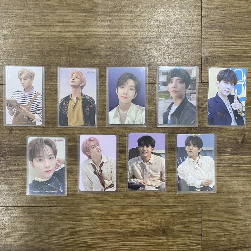 Seventeen Joshua An Ode HMV, Fallin’ Flower HMV, Heng:garae Net yes24 ktown4u, Jeonghan Net HMV ktow