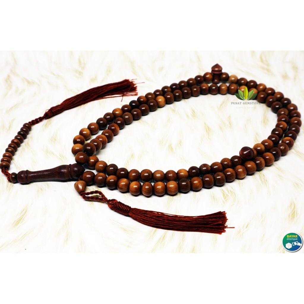 Tasbih Kayu Stigi Asli 8 mm