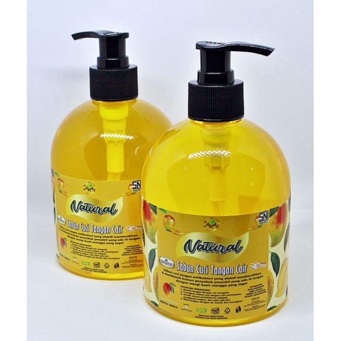 SABUN CUCI TANGAN CAIR BOTOL POMPA 500ml AKA NATURAL HANDWASH/HANDSOAP