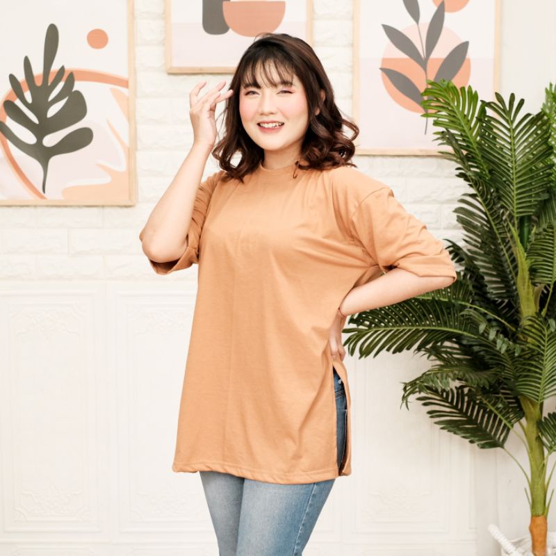 Kaos Wanita Oversize Cotton Combed 24S kualitas Premium.