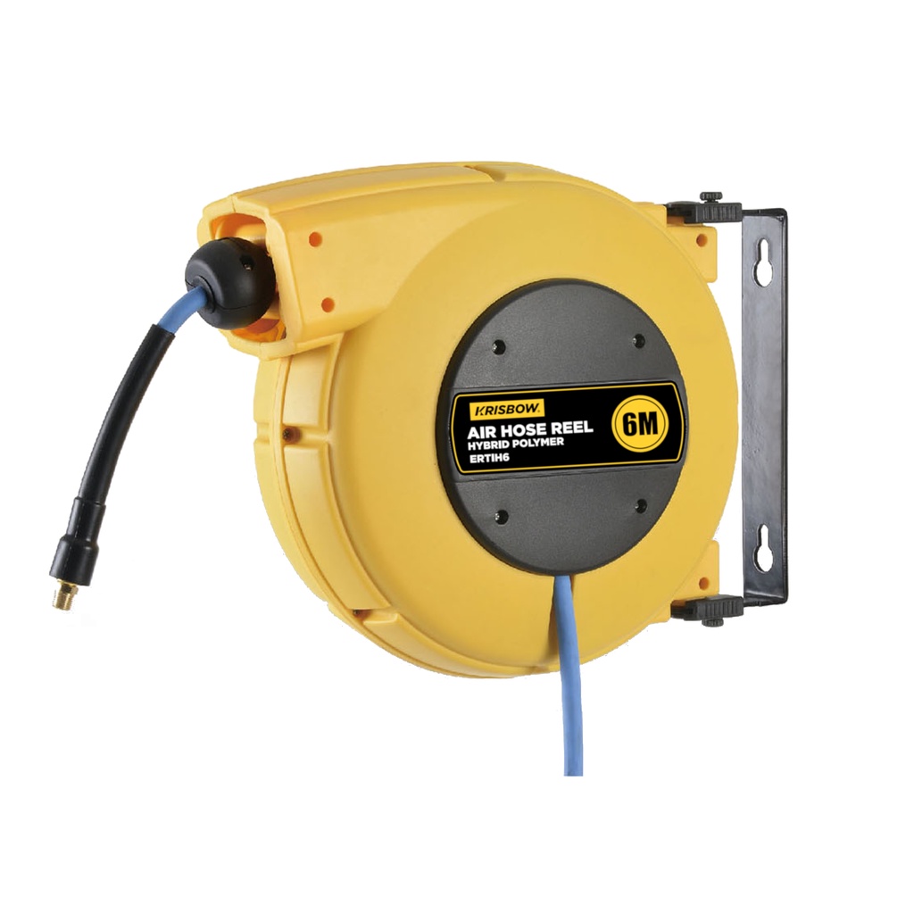 Jual Air Hose Reel Hybrid Polymer Selang Kompresor Krisbow 6M ERTIH6