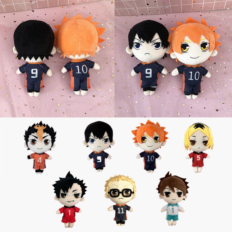 20cm Haikyuu!!! Boneka Shoyo Kageyama Nishinoya Tsukishima Tooru Bahan Plush Untuk Hadiah