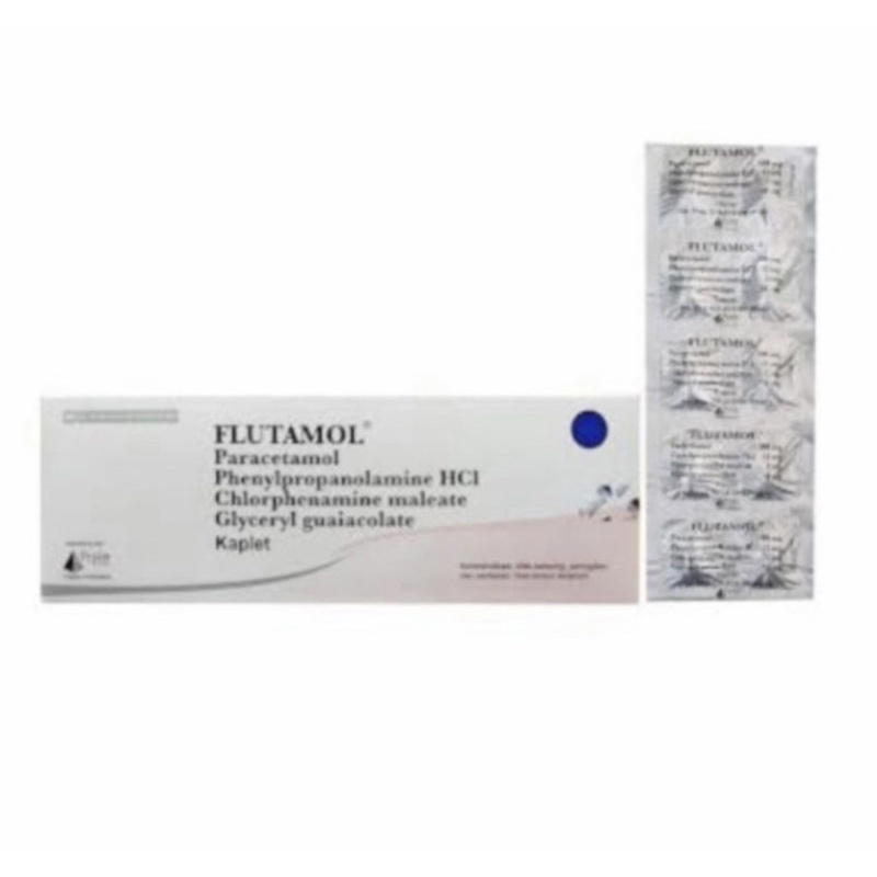 Flutamol strip 10 tablet ( obat panas batuk flu )