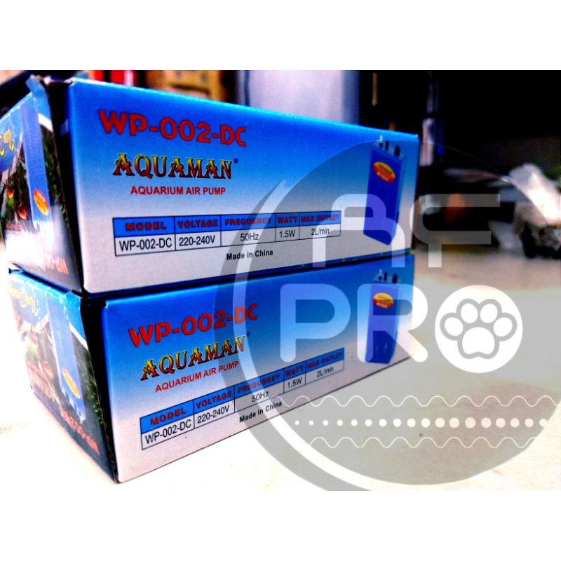 Pompa Udara Airpump aerator Baterai AQUAMAN WP 002 DC