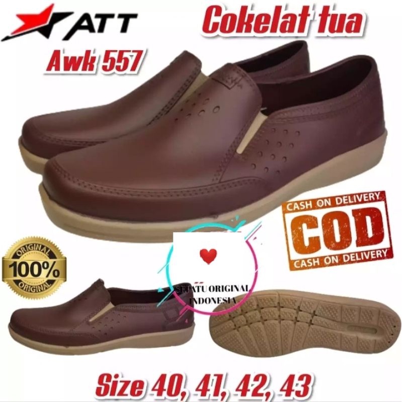 COD SEPATU PANTOFEL KARET ORIGINAL ATT PRIA