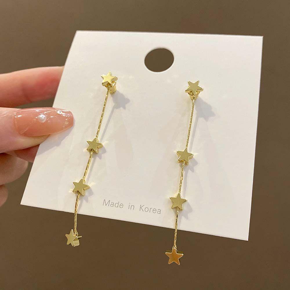 Mxbeauty Bintang Anting Gadis Hadiah Pesta Pernikahan Perhiasan Aksesoris Gaya Korea Drop Earrings Mutiara Ear Studs