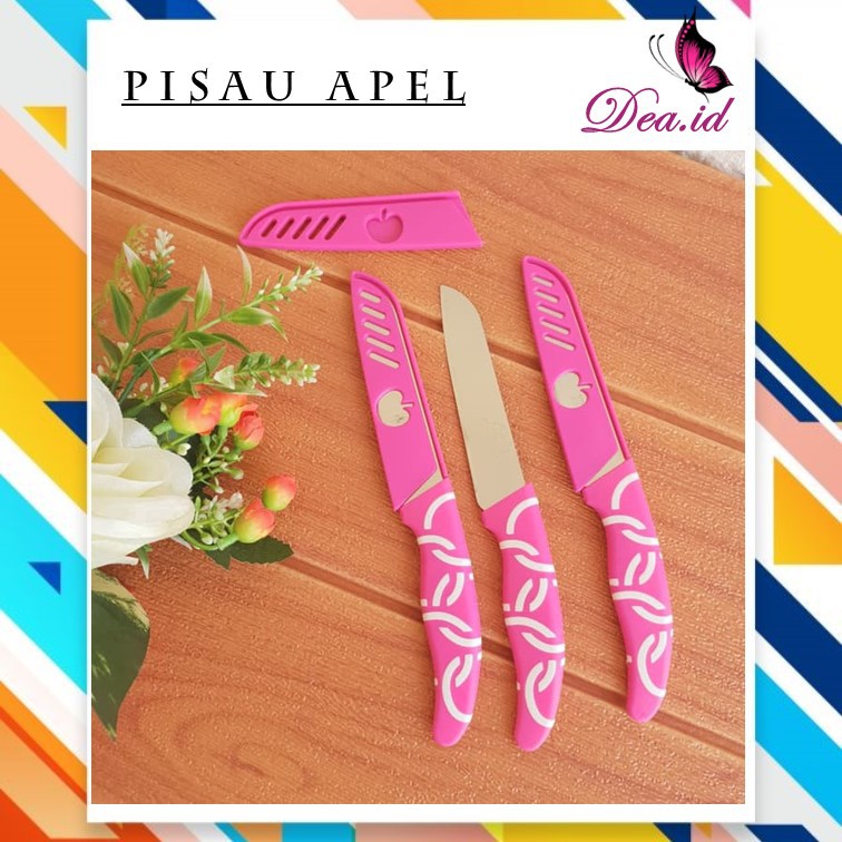 [DEASHOP](Knife set - peralatan masak) PISAU DAPUR - PISAU APEL - PISAU BUAH - PISAU TAJAM