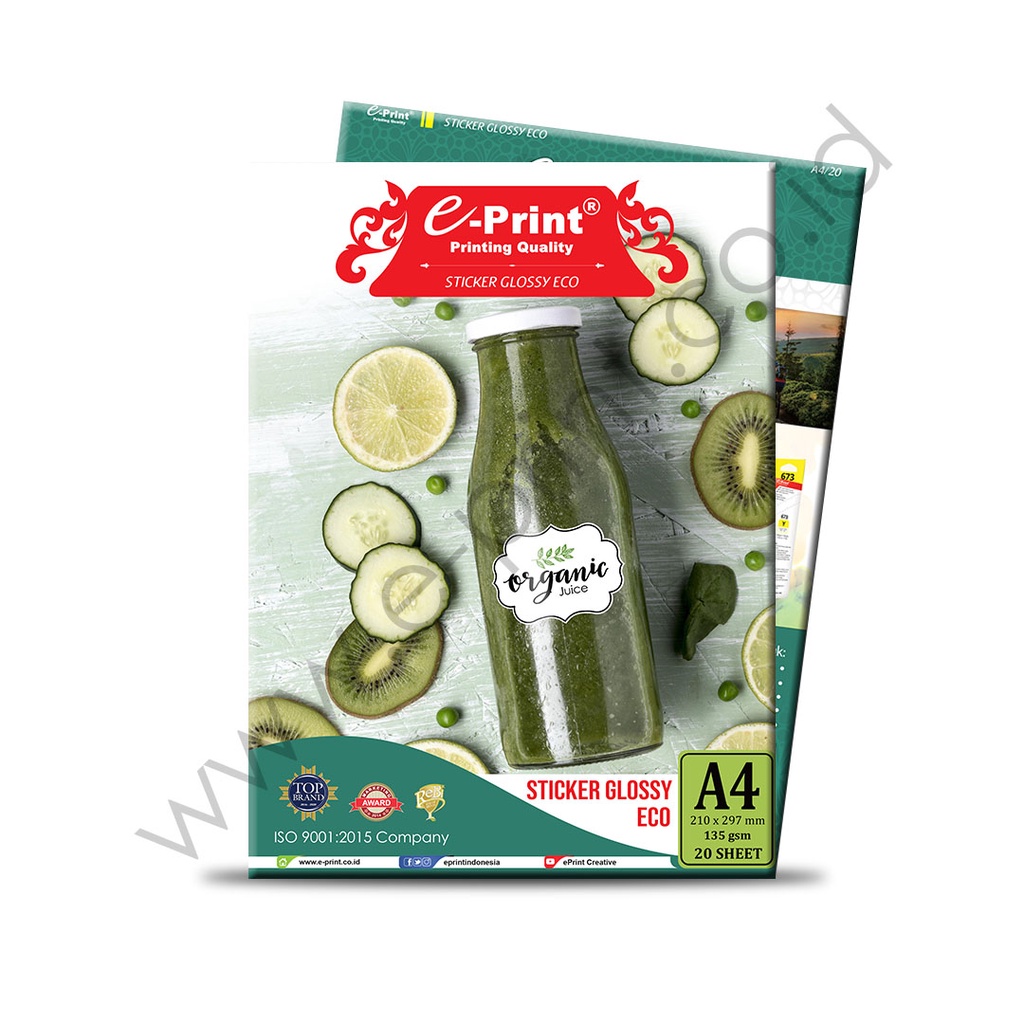 

E-PRINT GLOSSY STICKER ECO A4/135G/20S