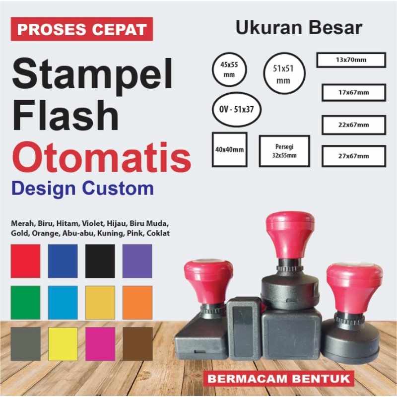 

Stempel flash otomatis ukuran Besar, Bukan JUMBO