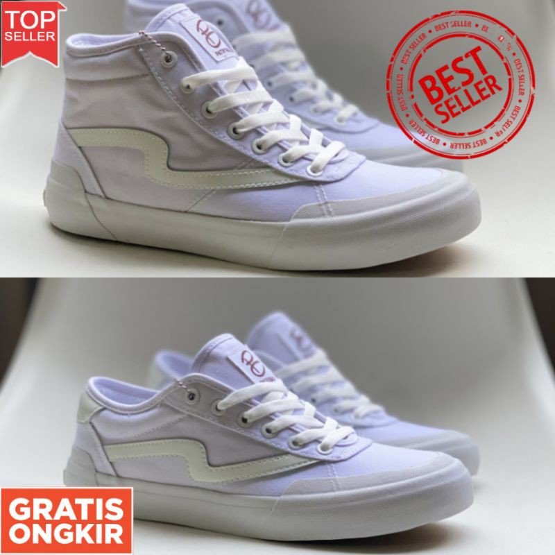 PATROBAS TRIPLE WHITE GUM IVAN EQUIP HIGH LOW ORIGINAL FULL WHITE SEPATU PATROBASS