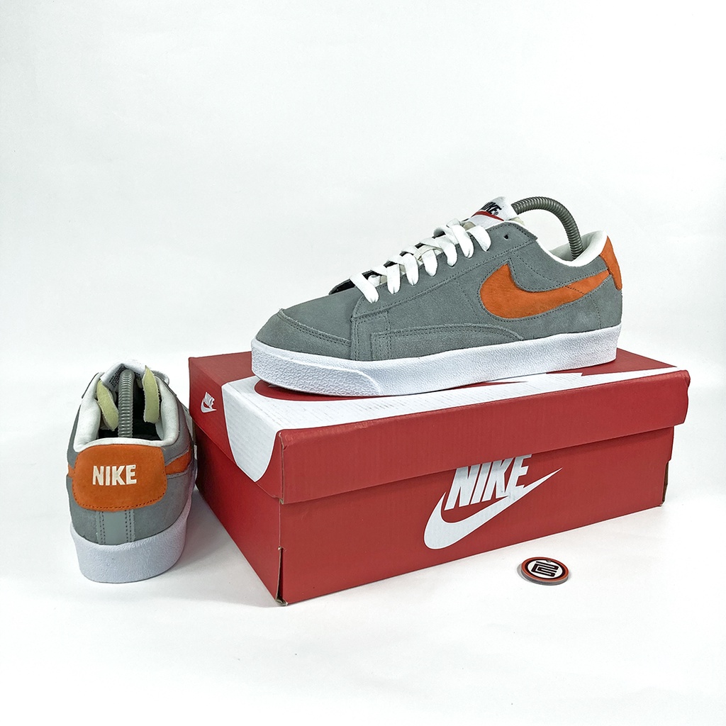 NIKE BLAZER Low Grey Orange ORIGINAL BNWB Made in Indonesia