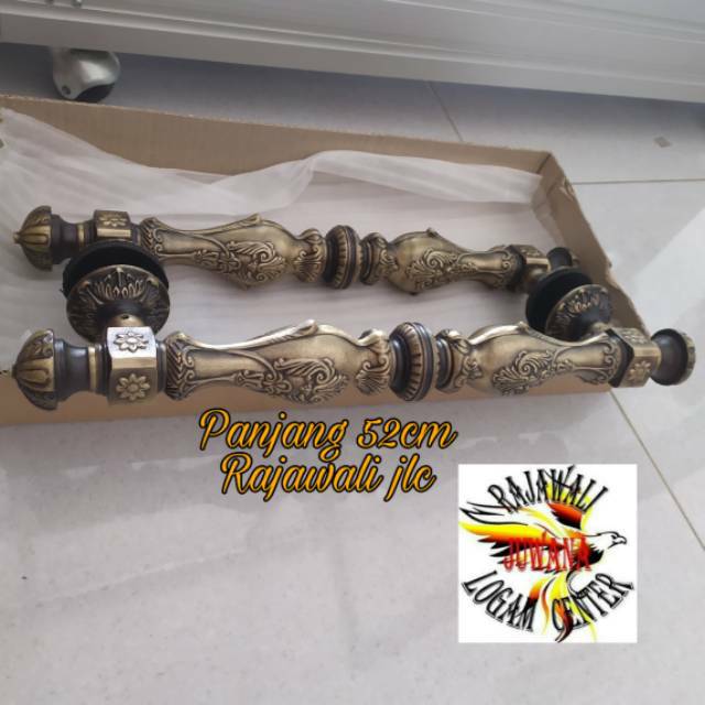 Handle pintu tarikan pintu kuningan Baut TEMBUS