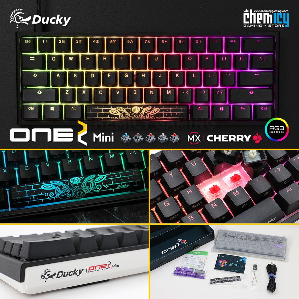 Ducky One 2 Mini RGB LED 60% Mechanical Gaming Keyboard