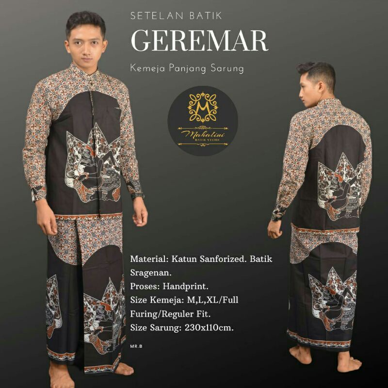 Kemeja dan Sarung Batik II Mahalini