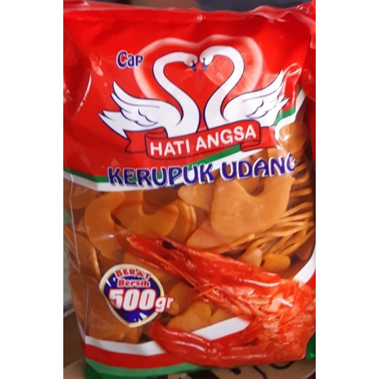 

KERUPUK UDANG CAP HATI ANGSA 500Grm ASLI LAMPUNG