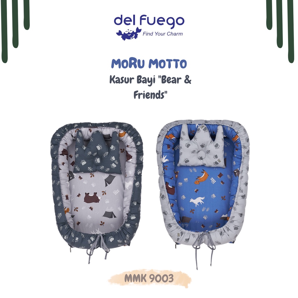 [DF] Kasur Bayi 3in1 Playmat & Kelambu Bear and Friend Series Moru Motto MMK 9003
