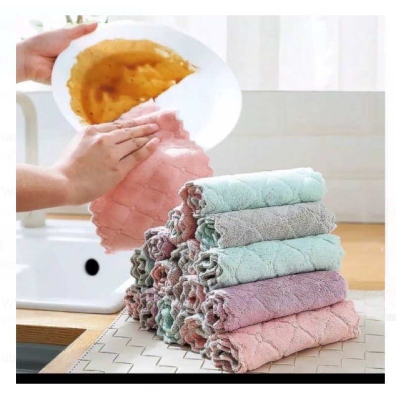 [ HALUS ] KAIN LAP MICROFIBER / LAP PIRING TANGAN LEMBUT / KAIN LAP DAPUR