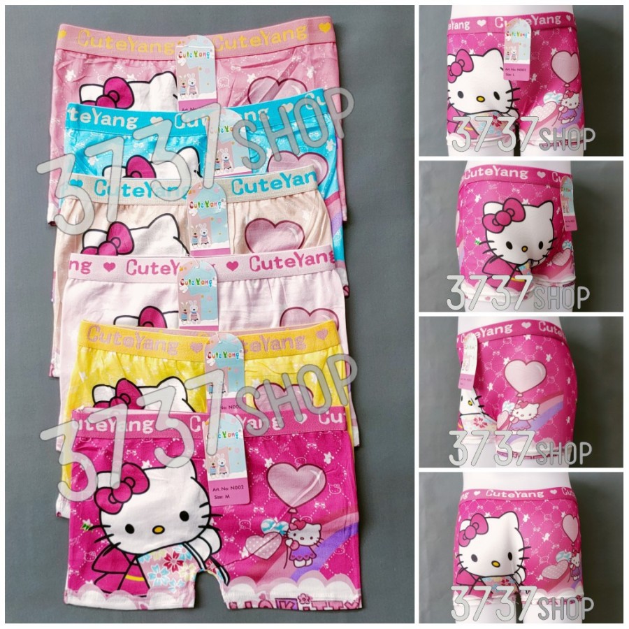 Celana Anak Boxer Cewek M-L-XL harga per 6 pcs