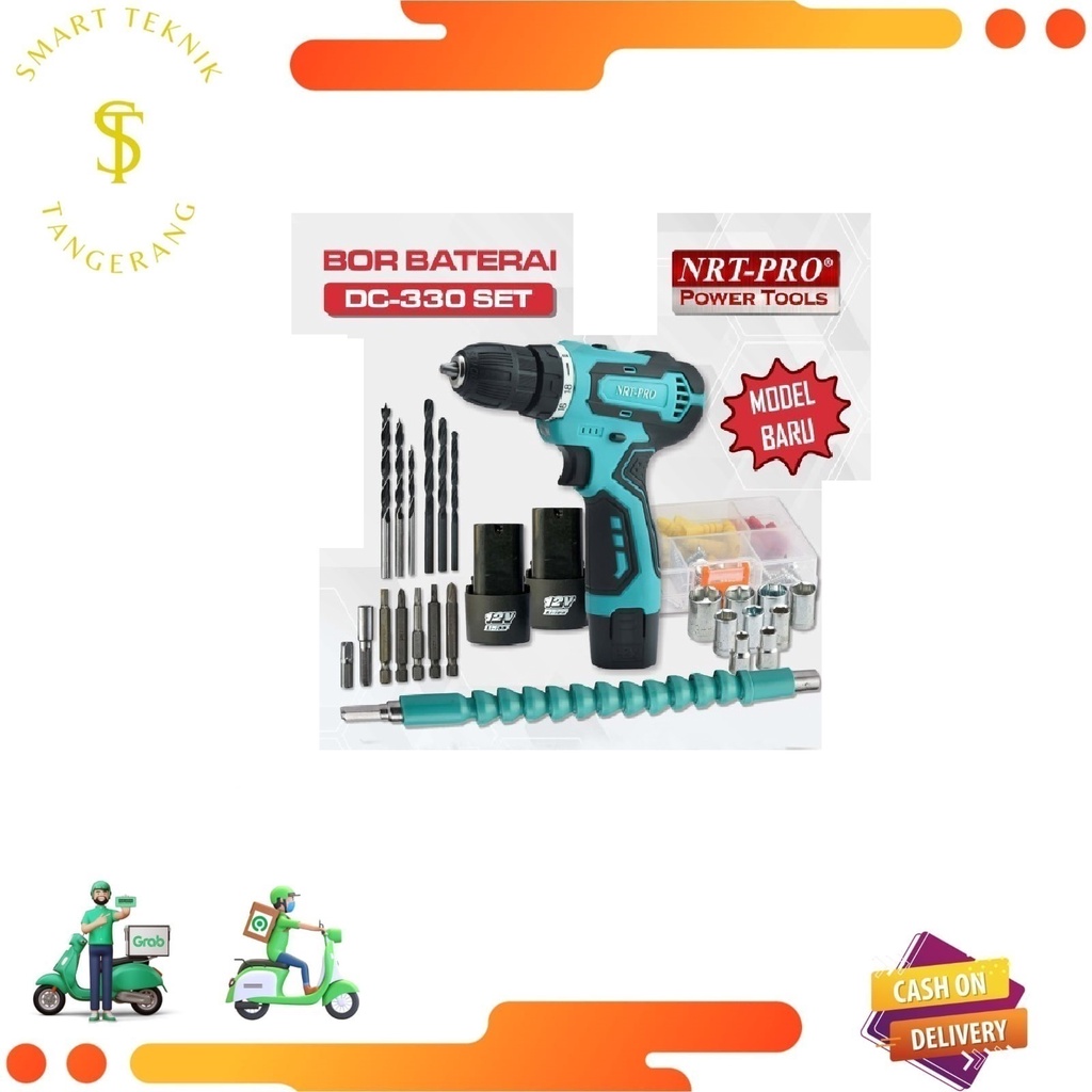 DI JUAL MURAH!!! NRT PRO MESIN BOR CHARGE / CAS / CORDLESS BOR BATERAI DC 330 / DC330
