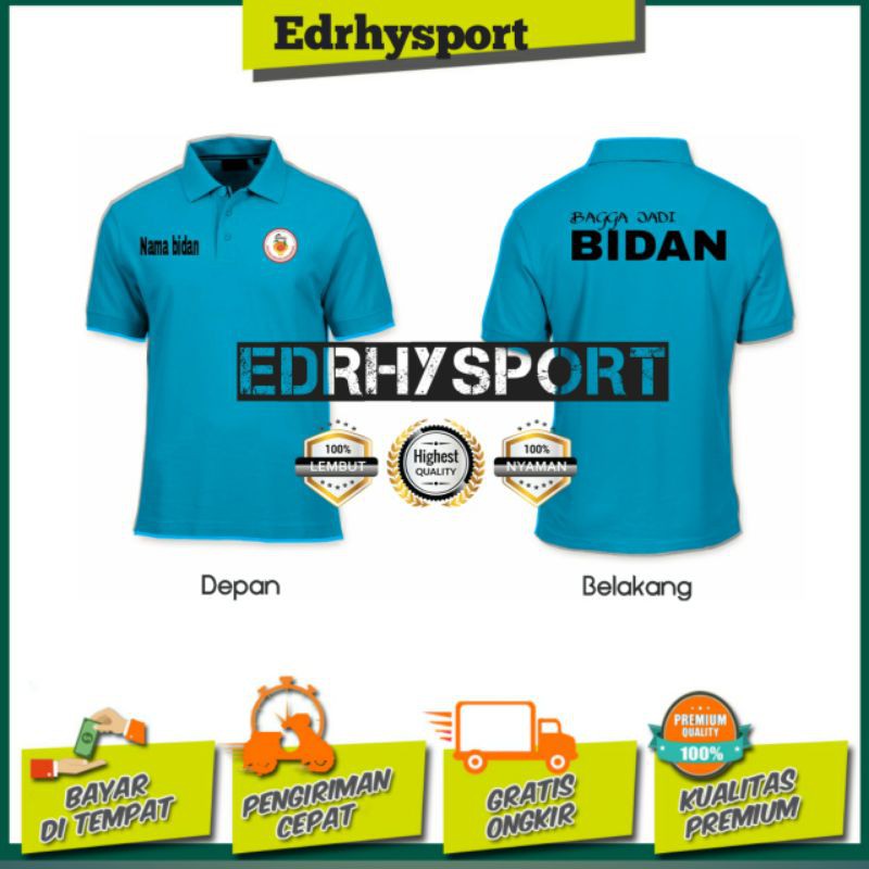 POLOSHIRT BIDAN / KAOS KRAH BANGGA JADI BIDAN / BAJU POLO BANGGA JADI BIDAN