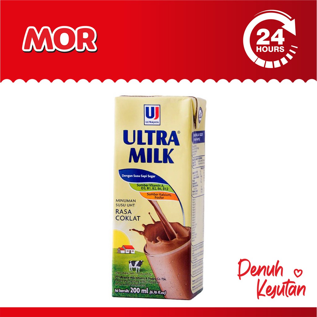 

ULTRA MILK Choco Susu UHT Ultra Jaya Cokelat Ktk 200 ml