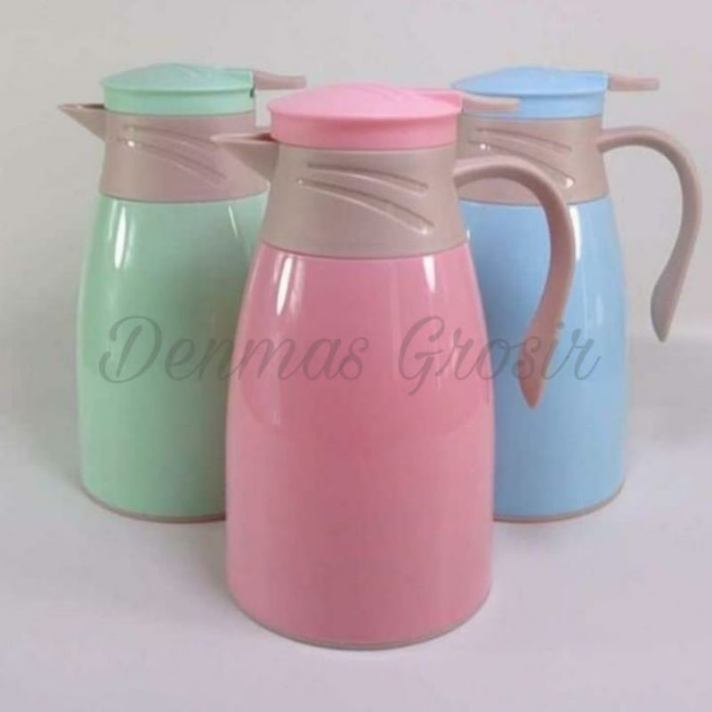 (MURAH) Termos air panas 1 liter / Teko jug Packing FREE Bubble / Termos Kaca Tahan Panas / Termos