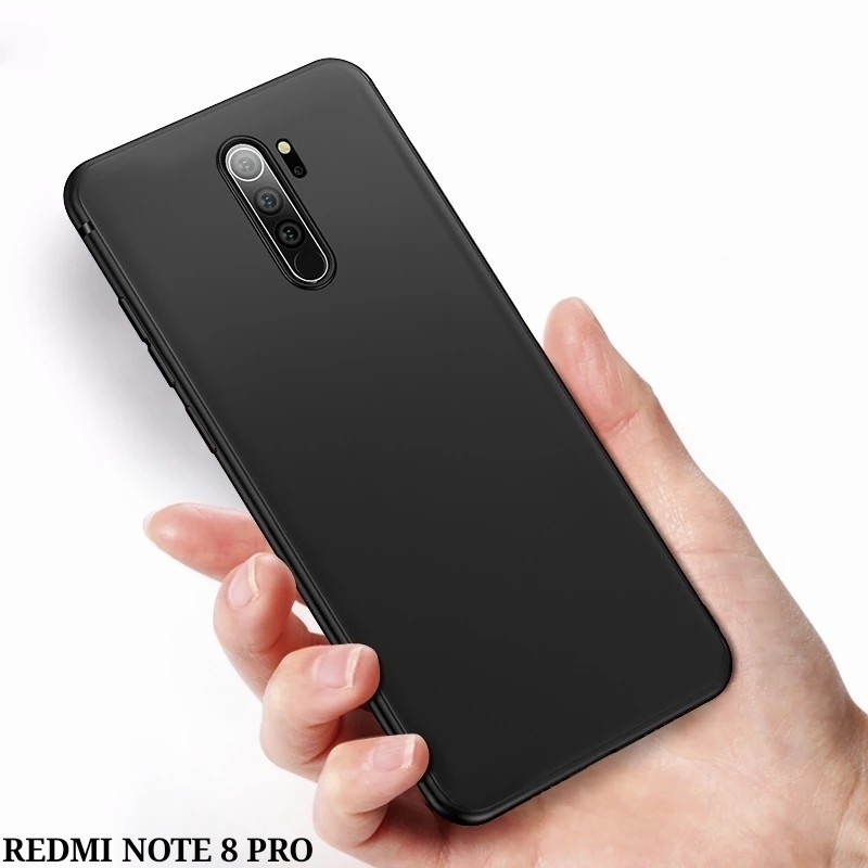 REDMI 10C NOTE 9 PRO NOTE 8 NOTE 8 PRO NOTE 6 CASE BLACK MATTE SLIM 3D CAMERA SILIKON HITAM GRIP CASING COVER PELINDUNG BELAKANG NOTE 6 PRO