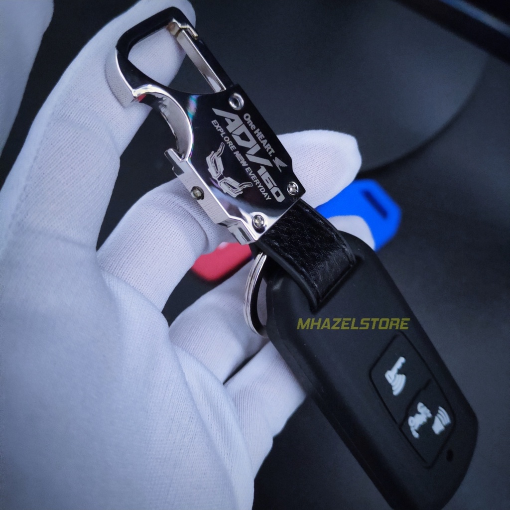 gantungan kunci remote keyless motor honda adv 160 logo terbaru 2022 up