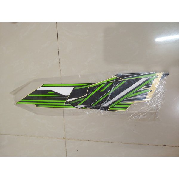 Stiker Bodi & Lis Body & Striping Ninja Rr Mono 250 Hitam Hijau 2014 Original