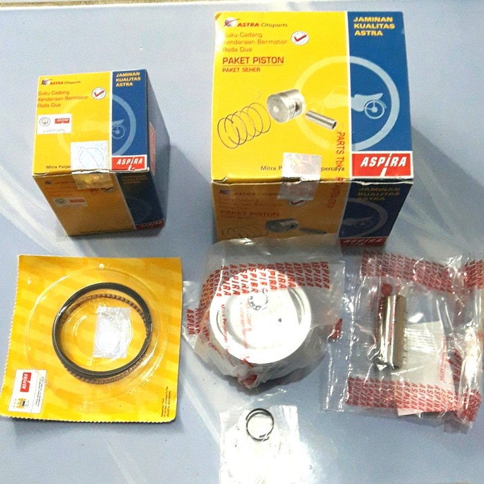 (1set)Piston Kit Seher Set Os Standar STD 0 25 50 75 100 Beat ESP Vario 110 FI Scoopy ESP Starter Halus Asli Aspira H2-131xx-K48-1100