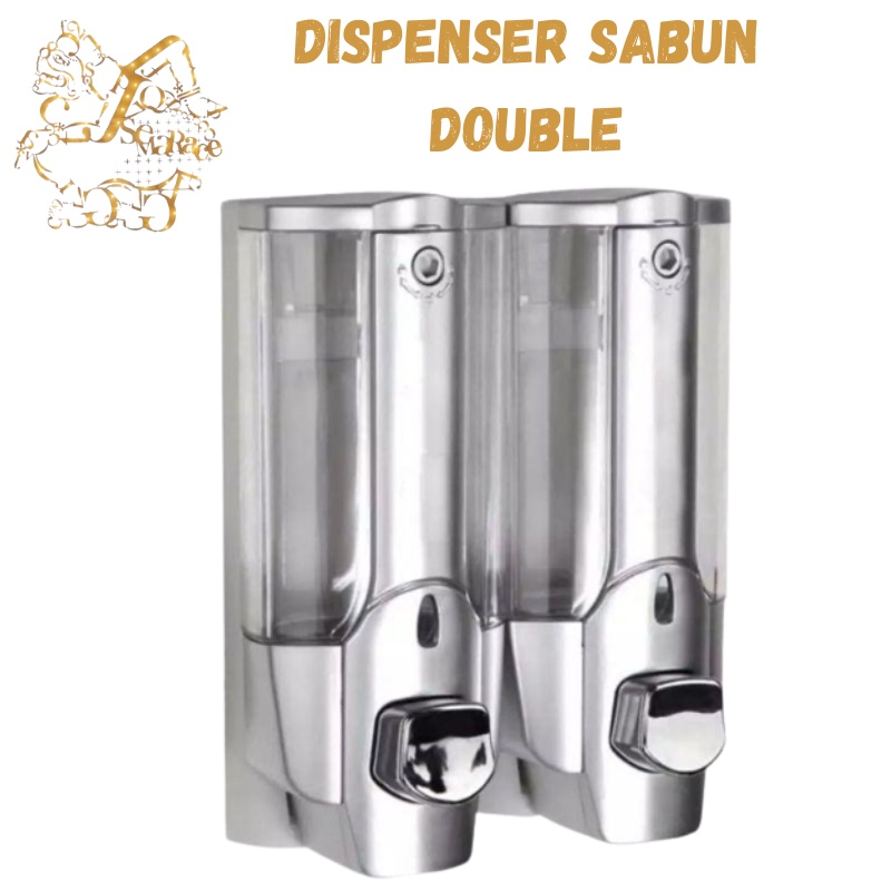 DISPENSER SABUN TEMPAT SABUN CAIR DOUBLE