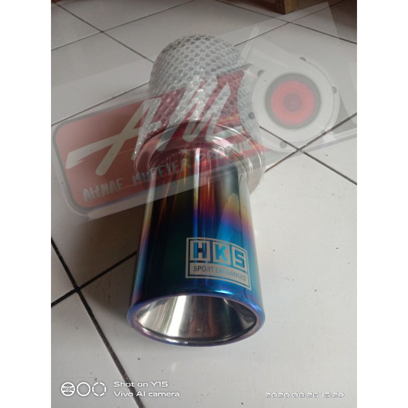 Knalpot mobil hks blue