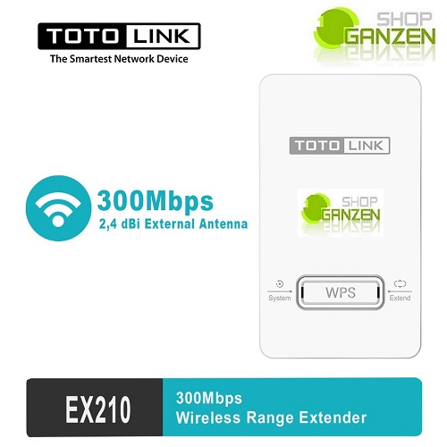 TOTOLINK EX210 Wireless N Range Extender 300Mbps